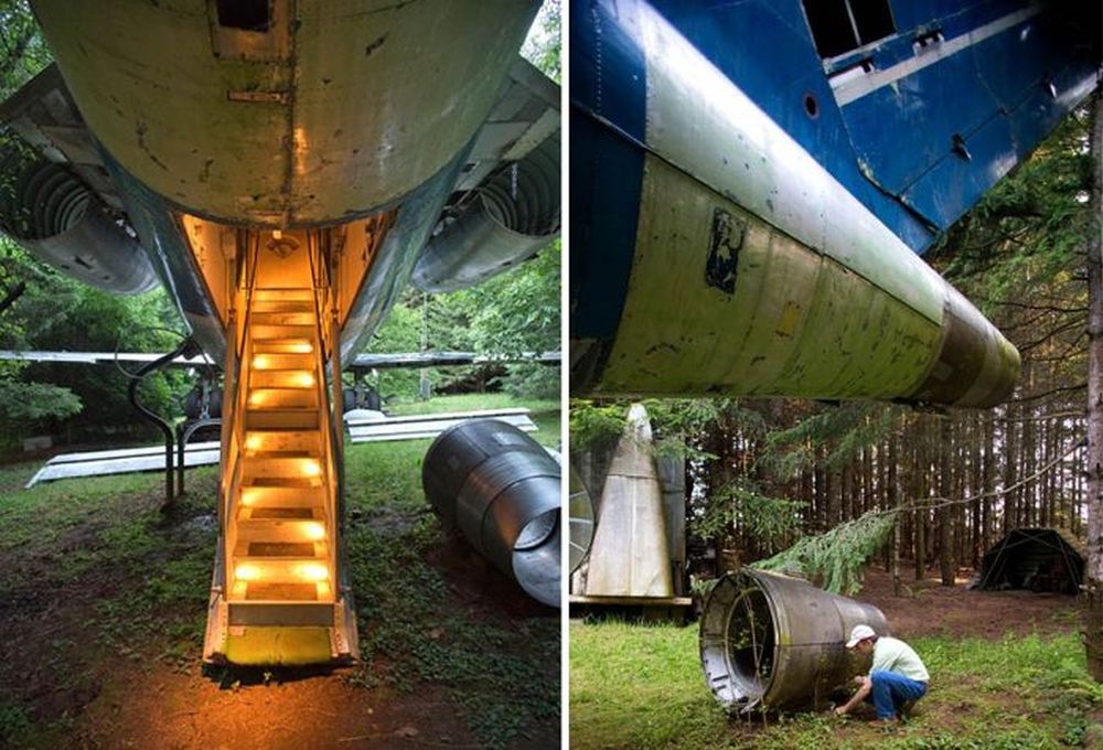 Boeing 727 Airplane Transformed Into A Fully equipped Home In Oregon 