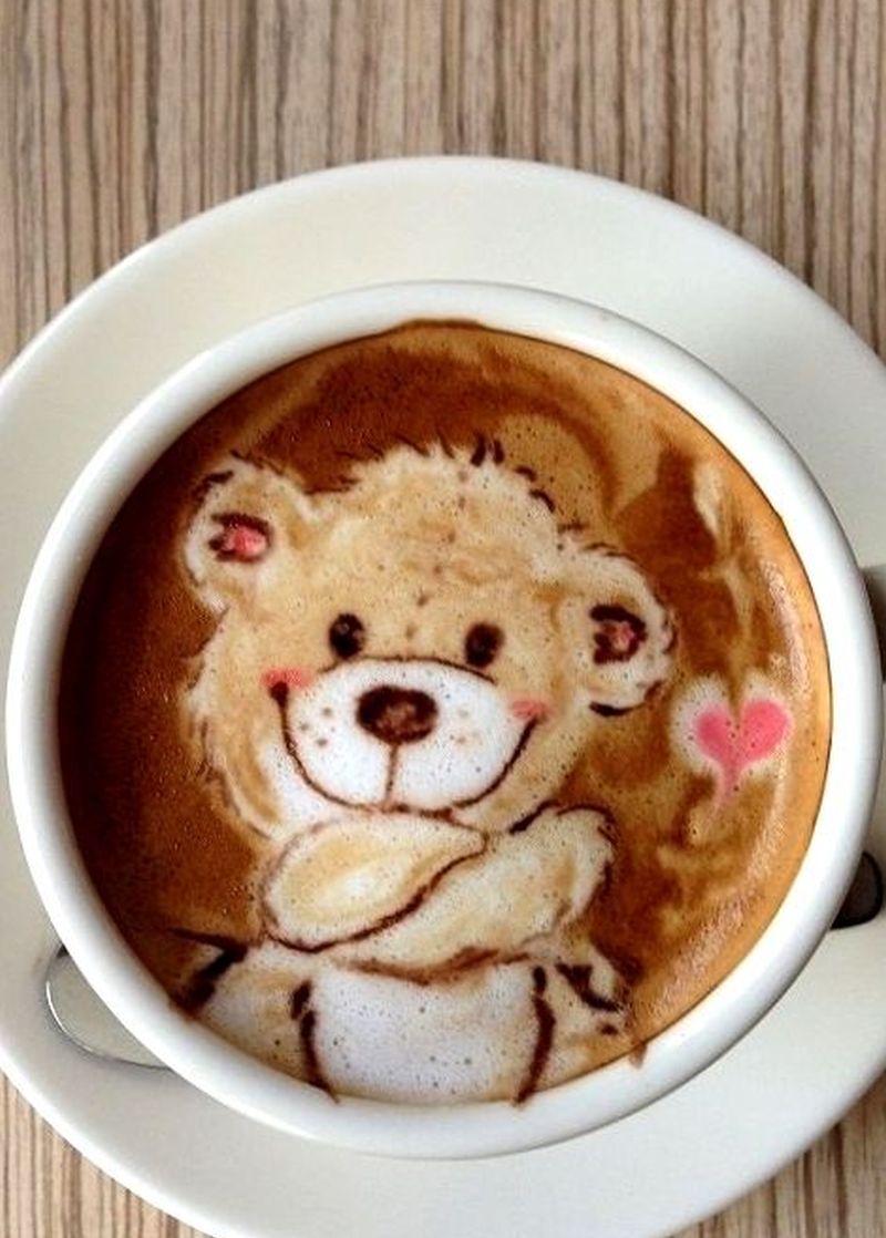 cafe teddy bear