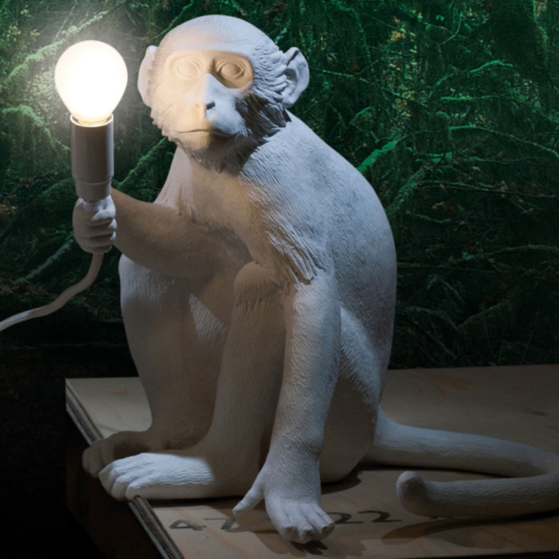 Light up your home with the monkey lamp by Seletti