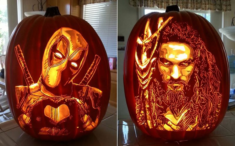 Intricately Detailed Pumpkin Art By Alex Wer For Halloween 1649