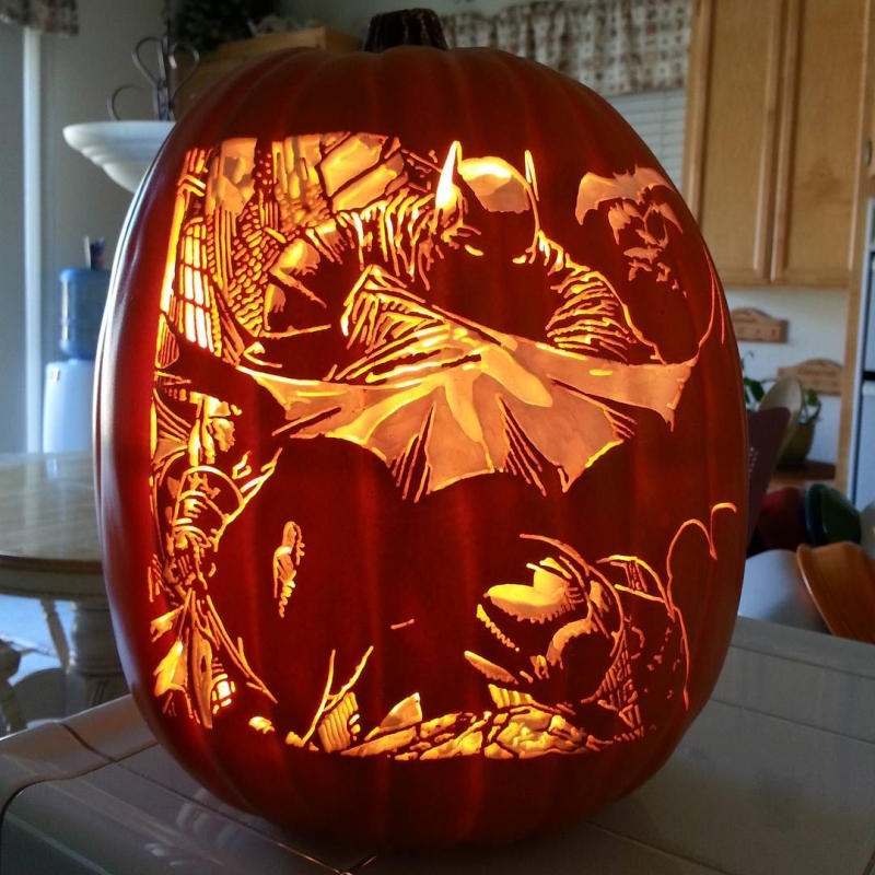 Intricately Detailed Pumpkin Art By Alex Wer For Halloween 4523