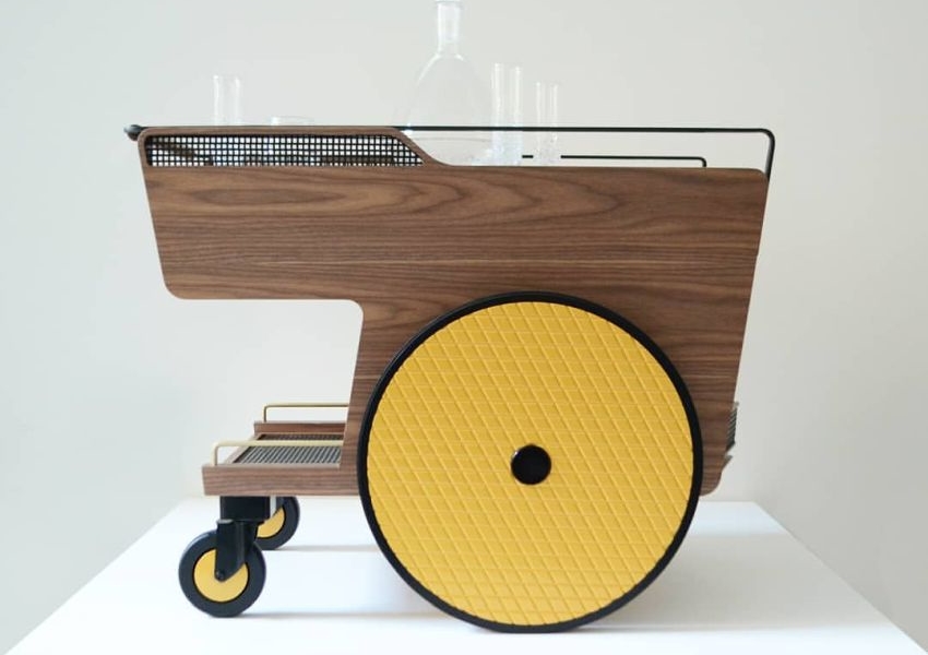 rolling kitchen bar cart