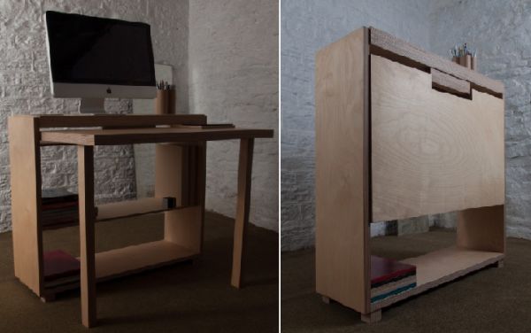 Innovative Bee9 Tablet Desk Combines Efficient Storage And Work