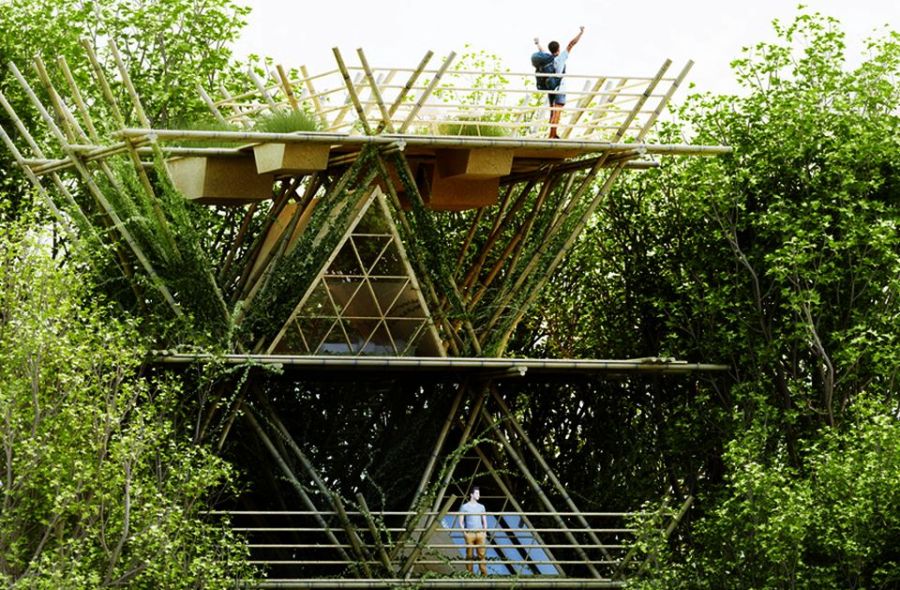 Penda S Modular Bamboo Hotel Connects You With Nature Homecrux