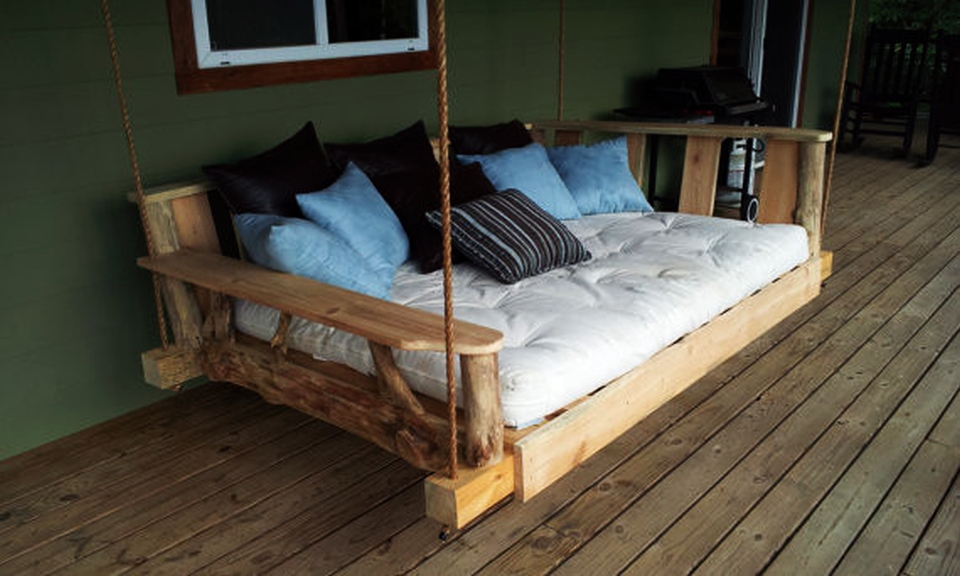12 DIY Swing Bed ideas to enjoy floating in mid-air - HomeCrux