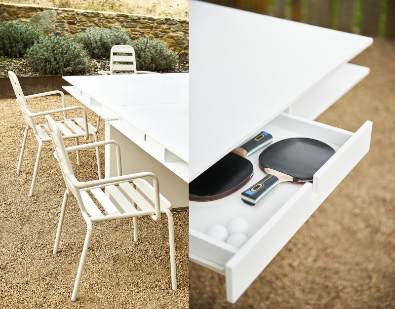 This Home Office Piece Coverts From Desk To Ping Pong Table