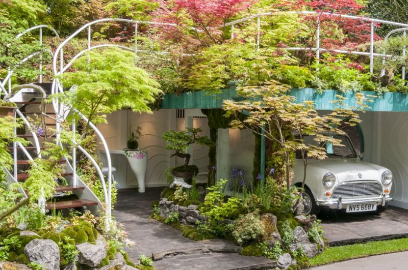 Single Car Garden Garage With 21 Plant Varieties On Rooftop