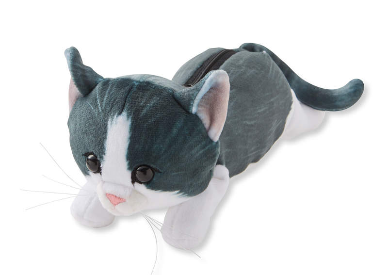 stuffed animal with zipper pouch