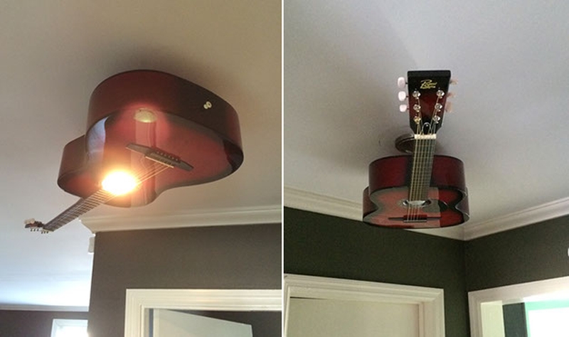 16 Creative Ways To Recycle Old Guitar Into Home Decor Items