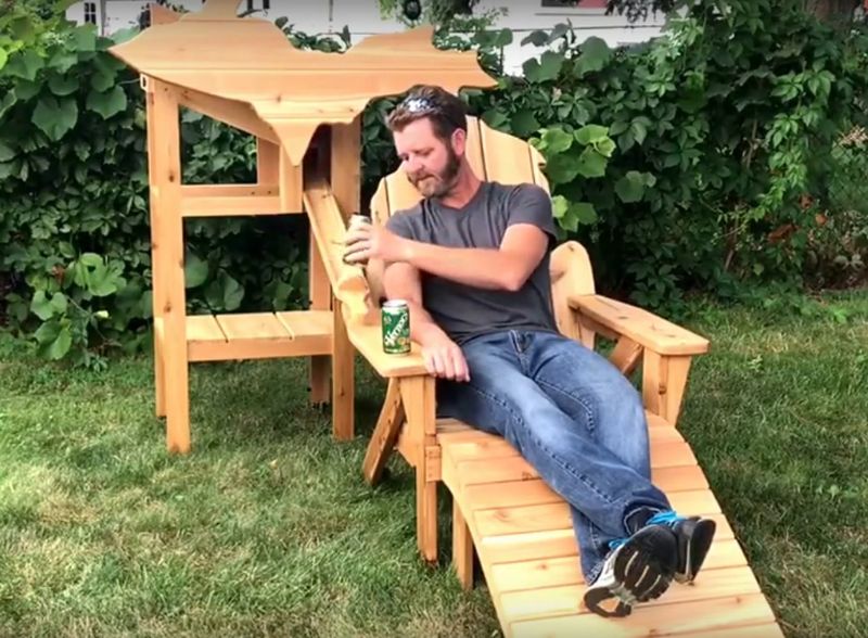 Beer Dispensing Chair by Matt Thompson of Thompson Woodworks