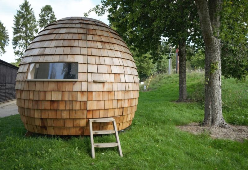 Domed garden pod by Podmakers lets you work, meditate or sleep