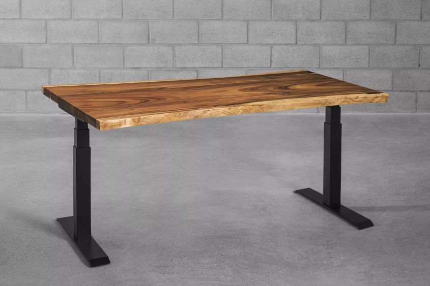 Alive Height Adjustable Live Edge Desk By Ergonofis