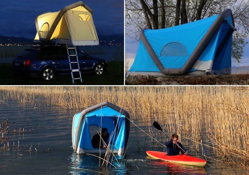 GT Roof Inflatable Rooftop Tent Can Also Float on Water