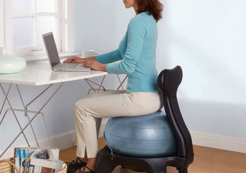 Luxfit Fitness Exercise Ball Chair For The Fitter Lot