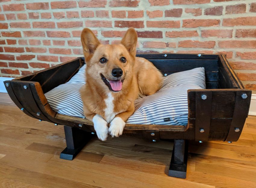 How to Transform Old Whiskey Barrel into Comfy Dog Bed for ...