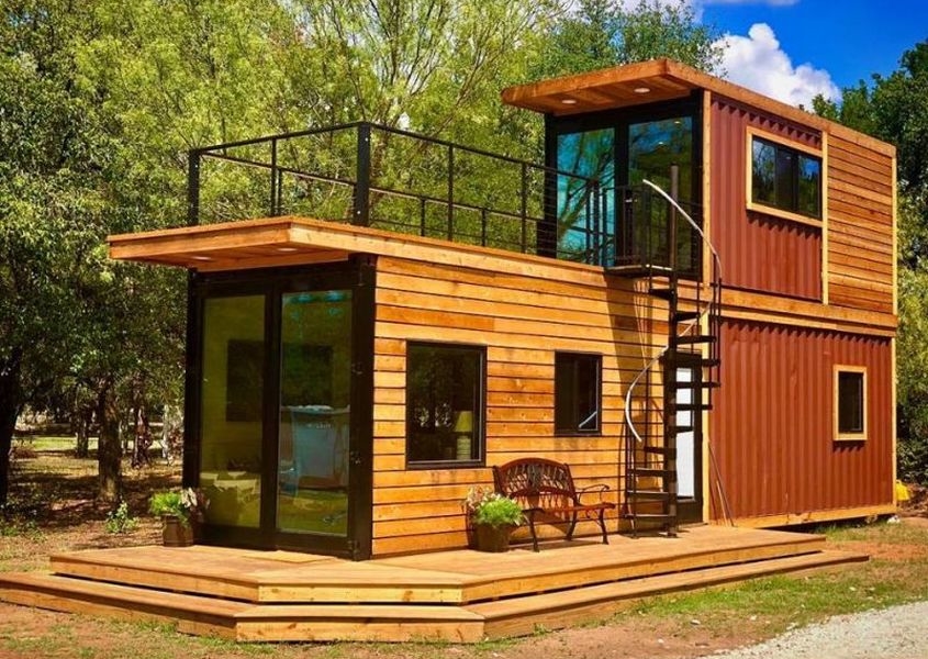 Helm Tiny Shipping Container Home by CargoHome Has Rooftop Terrace