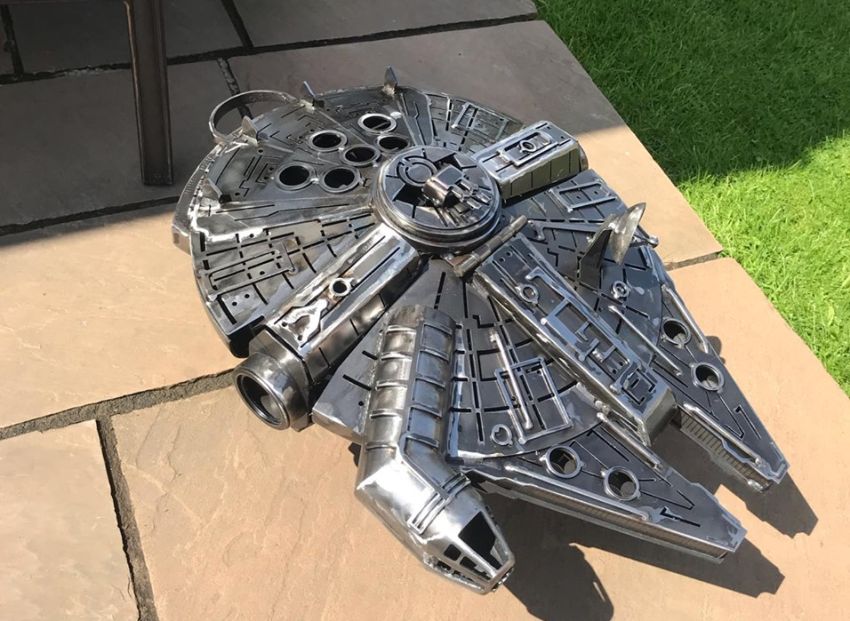 Diy Millennium Falcon Fire Pit Is Perfect For The Galaxy Far Far Away